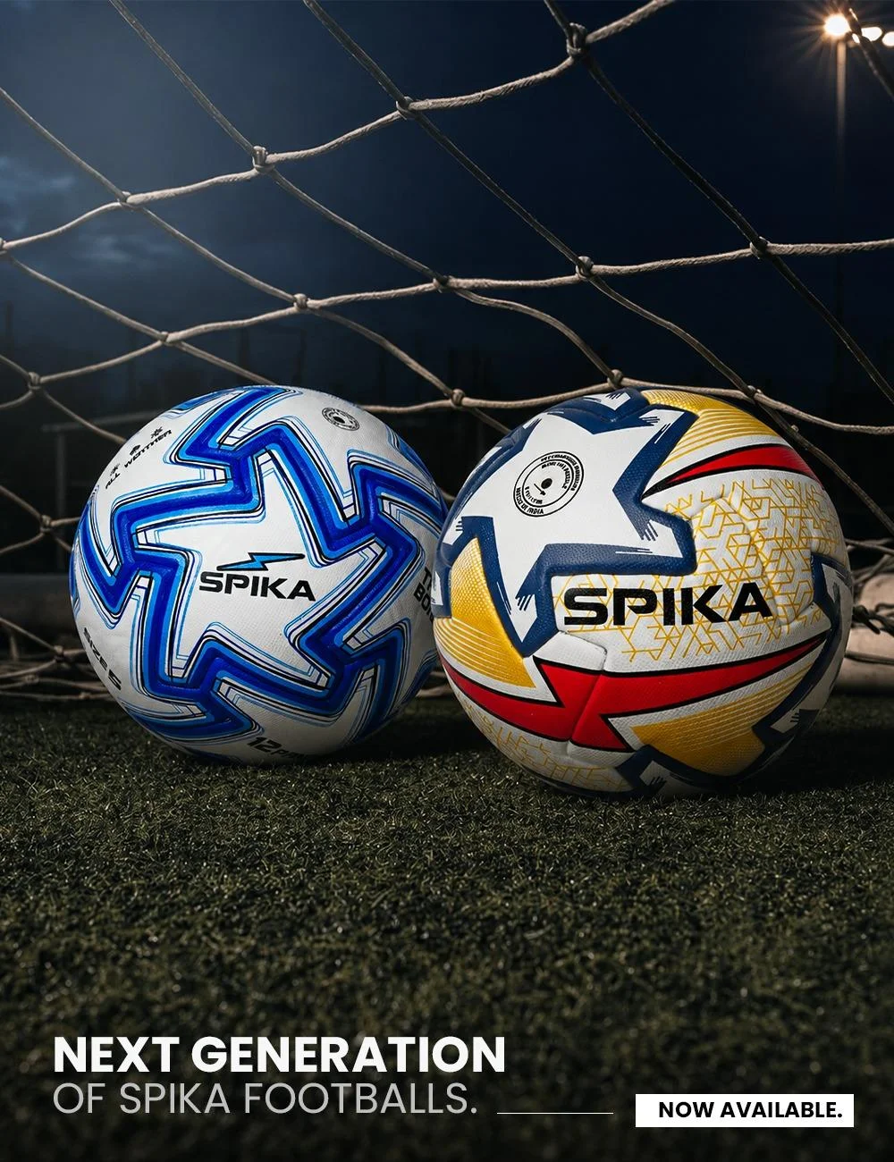 Spika player on an Indian football pitch